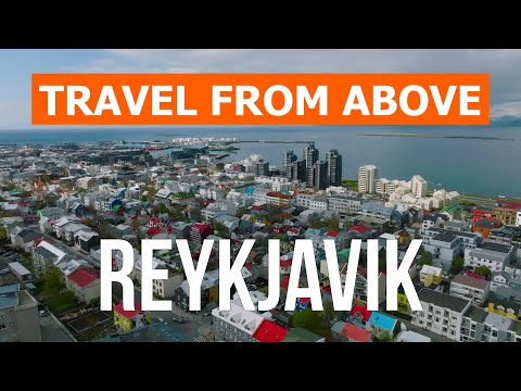 Reykjavik from drone | 4k video | Iceland, Reykjavik from above