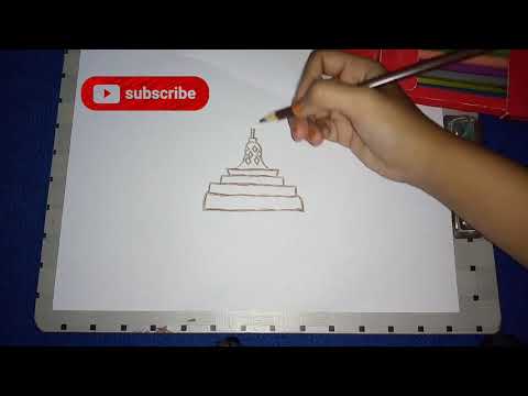 Tutorial menggambar stupa #menggambarstupa #TutorialMenggambar