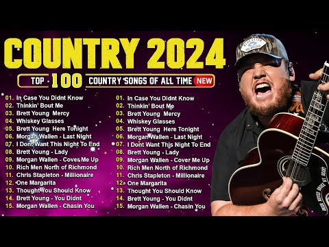 Country Music Playlist 2024 🦽 Luke Combs, Morgan Wallen, Chris Stapleton, Kane Brown, Jason Aldean