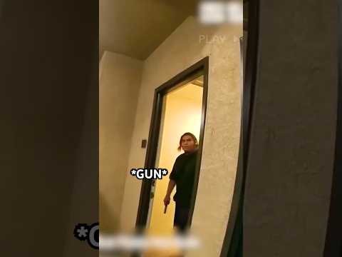 Teen Surprised cops knocking on his door