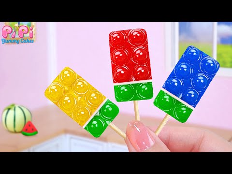 Watermelon POP IT Jelly Fun💘How To Make Miniature Tasty Rainbow Jelly Sticks🌈Pipi Yummy Cakes