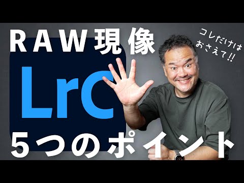 【LightroomでRAW現像】コレだけはおさえておきたい5つのポイント