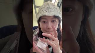 이번 달 역마살 모야..? 기차 이동하면서 찍었눈데 레전드 메이크업 나온 ASMR..🩷#뷰티 #메이크업