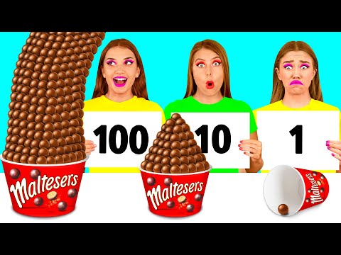 100 Layers of Food Challenge | Crazy Challenge by BaRaFun Gold