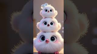 Cute little animals stacked together #cute #animals