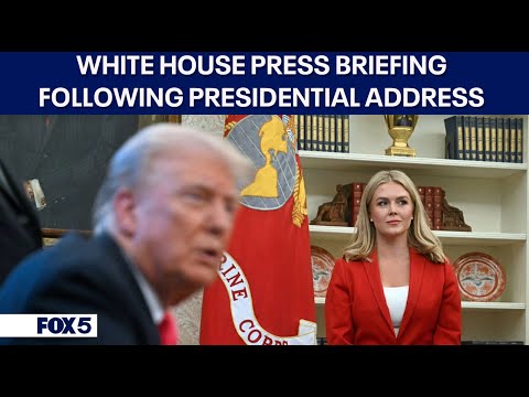 Karoline Leavitt gives White House Press Briefing after last night's Presidential Address