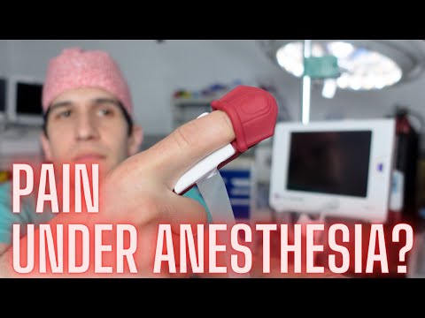 Can pain be detected in anesthetized patients?