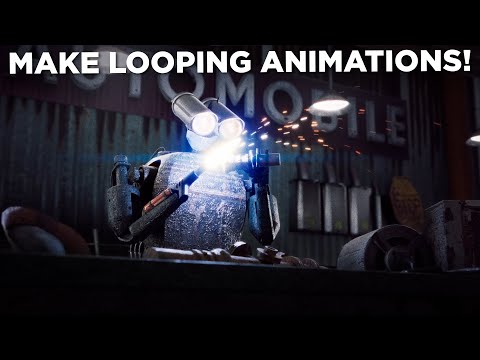 How To Make Looping Animations In Blender!