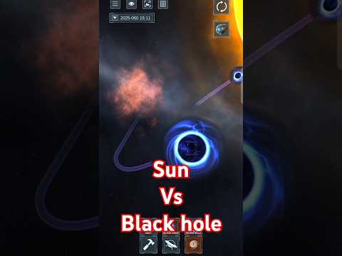 black hole vs sun shorts #sun #blackhole #shorts #space #youtube #universe