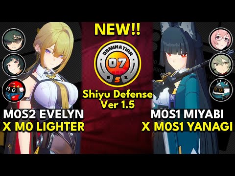 M0S2 Evelyn x Lighter & M0S1 Miyabi x Yanagi | Shiyu Defense 1.5 Floor 7 (S Rank) | ZZZero