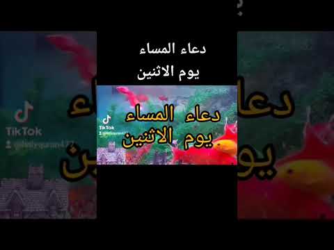 دعاء المساء ليوم الاثنين .