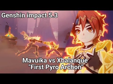 Mavuika vs Xbalanque "First Pyro Archon" | Genshin Impact 5.3 | Cutscene