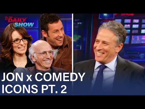 Jon Stewart Talks to Comedy Icons: Larry David, Tina Fey, & Adam Sandler | The Daily Show