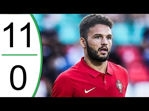 Portugal vs Liechtenstein 11-0 Extended Highlights & Goals 2021 (Euro U-21)