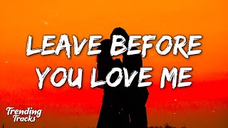 Marshmello x Jonas Brothers - Leave Before You Love Me (Lyrics)