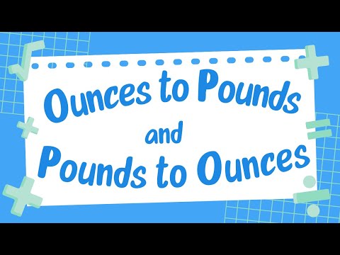 Convert Ounces to Pounds and Pounds to Ounces