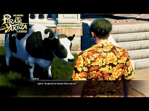 Majima Gets a Cow - Like a Dragon Pirate Yakuza in Hawaii