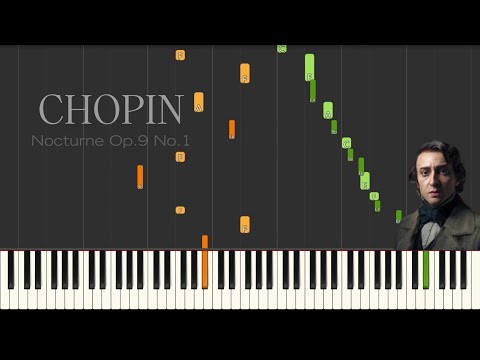 Chopin - Nocturne Op.9 No.1 | Synthesia Piano Tutorial