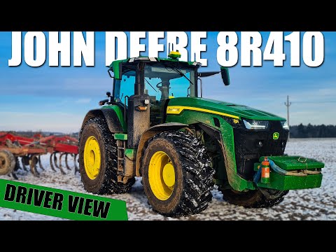 John Deere 8R410 & Horsch Tiger 5AS | GoPro/driver view