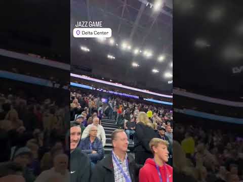 Benson Boone at the Utah Jazz v Sacramento Kings NBA game! 💜#bensonboone