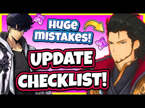 GOTO UPDATE CHECKLIST! AVOID THESE MISTAKES & GET READY! [Solo Leveling: Arise]