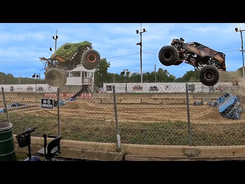 HUGE Monster Truck Show! - JUMPS, STUNTS, and RACING!