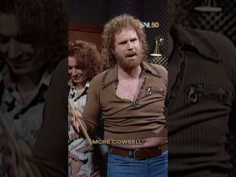 Bruce Dickinson (#ChristopherWalken) wants more cowbell from Gene Frenkle (#WillFerrell) 🤣 #SNL50