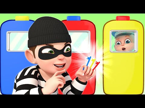 Find the Missing Keys | Policeman is Here to Help | Police Song | Rosoo Nursery Rhymes & Kids Songs