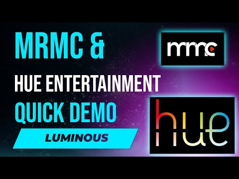 Quick example of MrMC running Hue Entertainment