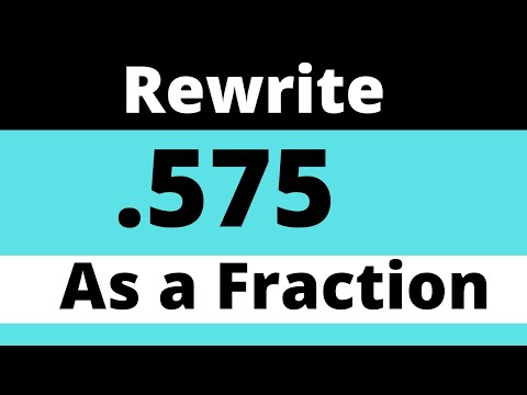 .575 as a Fraction