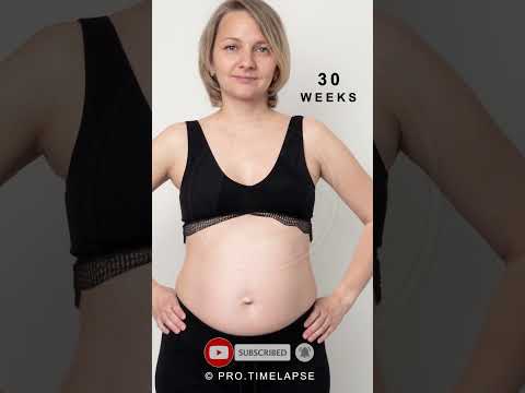 PREGNANCY TRANSFORMATION Time Lapse #shorts