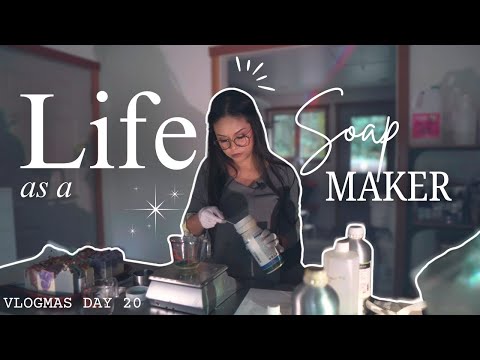 Day in the Life of a Soap Maker | making conditioner bars, taking a walk, packing orders, cozy vlog