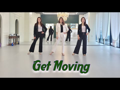 GET MOVING(CBA4LDF) - PHRASED EASY INTERMEDIATE LINEDANCE (Guillaume Richard & Gregory Danvoie)