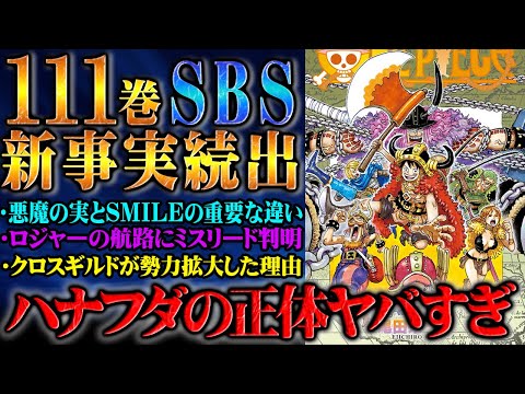 作者があえて隠していたハナフダの正体が読者の質問で判明！さらに今後の展開を大きく関わる裏設定も多数公開でアツすぎる！【 ワンピース 111巻 SBS】