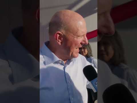 #SteveBallmer is excited about the #IntuitDome....'s toilets!?! #shorts #laclippers #clippers #nba