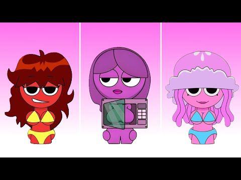 Sprunki GF Retake Phase 4, Sprunki Lily Phase 4 and Sprunki Rose,  | Compilation Incredibox