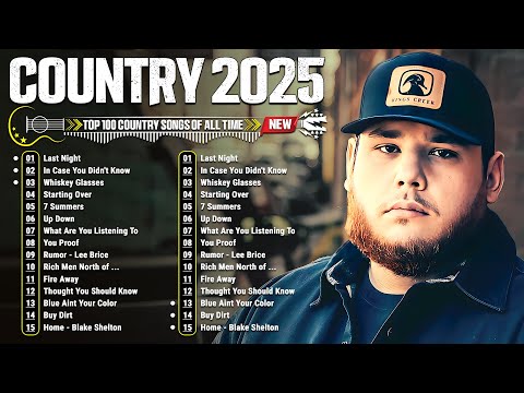 Country Music Playlist 2025 ✨ Luke Combs, Chris Stapleton, Morgan Wallen, Luke Bryan, Kane Brown