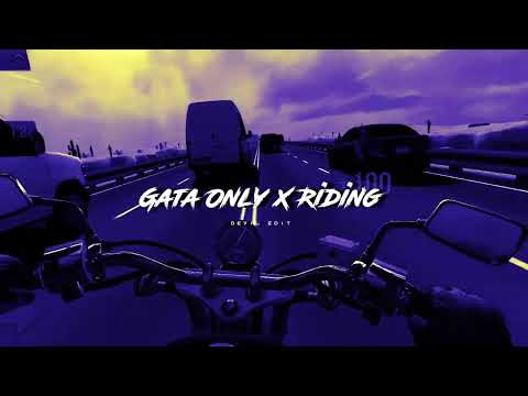 Gata Only X Riding - Cris Mj || Aesthetic Video ( Slowed & Reverb )