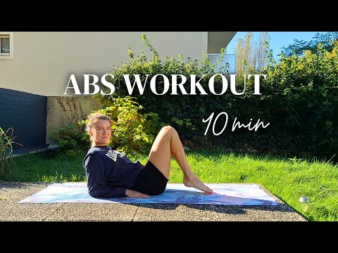 10MIN ABDOS PILATES débutant pour un ventre plat // sans équipement