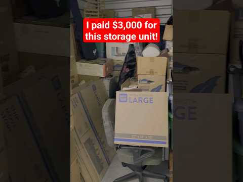 I Paid $3,000 For This Storage Unit! #shorts #money #cash #hustle