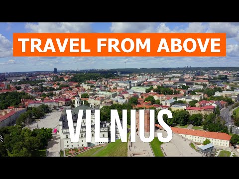 Vilnius from drone | 4k video | Lithuania, Vilnius from above