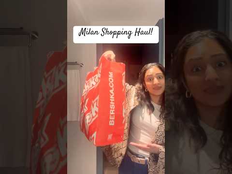 Italy fashion Shopping Haul🤩 #milanfashion  #italy