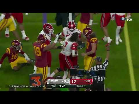 Utah Quarterback Gets Absolutely Destroyed vs USC (Big Hit)