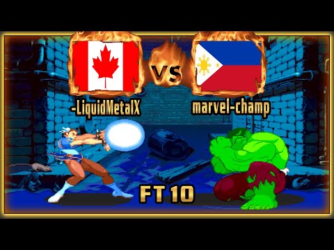 Marvel Super Heroes VS Street Fighter - -LiquidMetalX (CAN) VS (PHL) marvel-champ [Fightcade] [FT10]