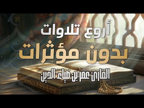 Wonderful recitations without sound effects | أروع تلاوات القارئ عمر بن ضياء الدين بدون مؤثرات