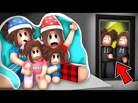 Our EVIL TWINS Broke In During Our SLEEPOVER In Roblox Brookhaven!!