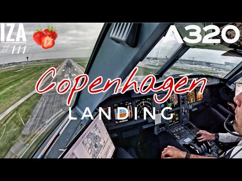 A320 CPH 🇩🇰 Copenhagen | LANDING 22L | 4K Cockpit View | ATC & Crew Communications