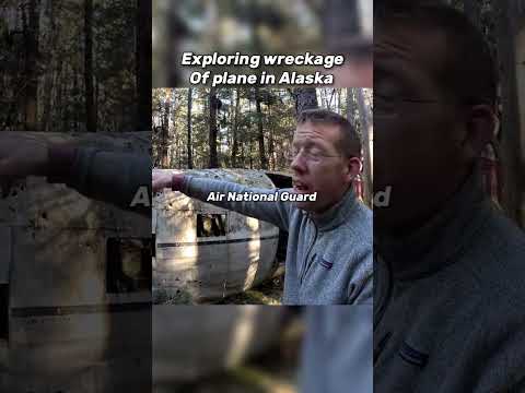 Found a crashed DC-3 in the rainforests of Alaska     #alaskaadventures #planecrash #camping