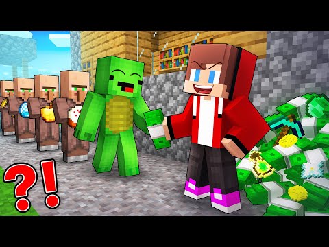 JJ Use FAKE MONEY To Prank Mikey in Minecraft (Maizen)