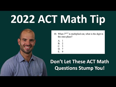 Expert 2022 ACT Math Tip. The ACT Thinks Repeating Patterns Are Hard: Here's How To Make Them Easy!